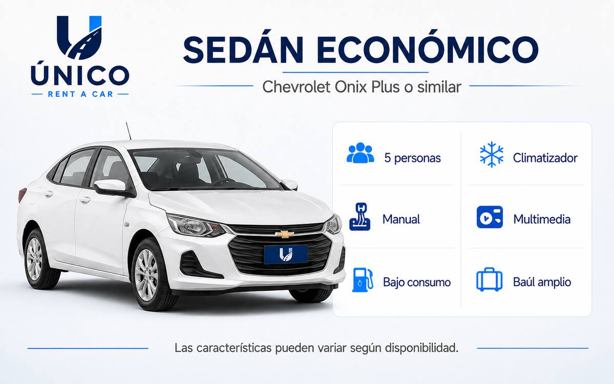 Chevrolet Onix Plus o similar